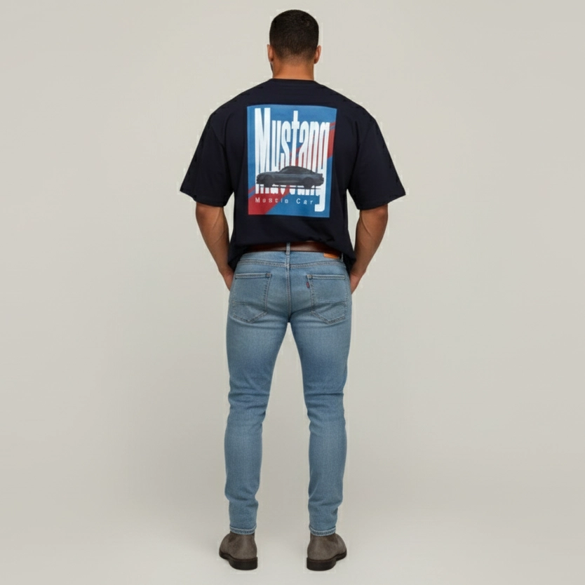 Mustang The Muscle Car Men Oversize Fit T-Shirt