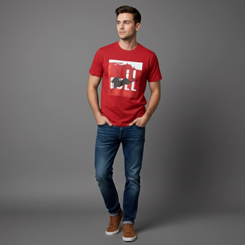 Bull Mentality Regular Fit T-Shirt