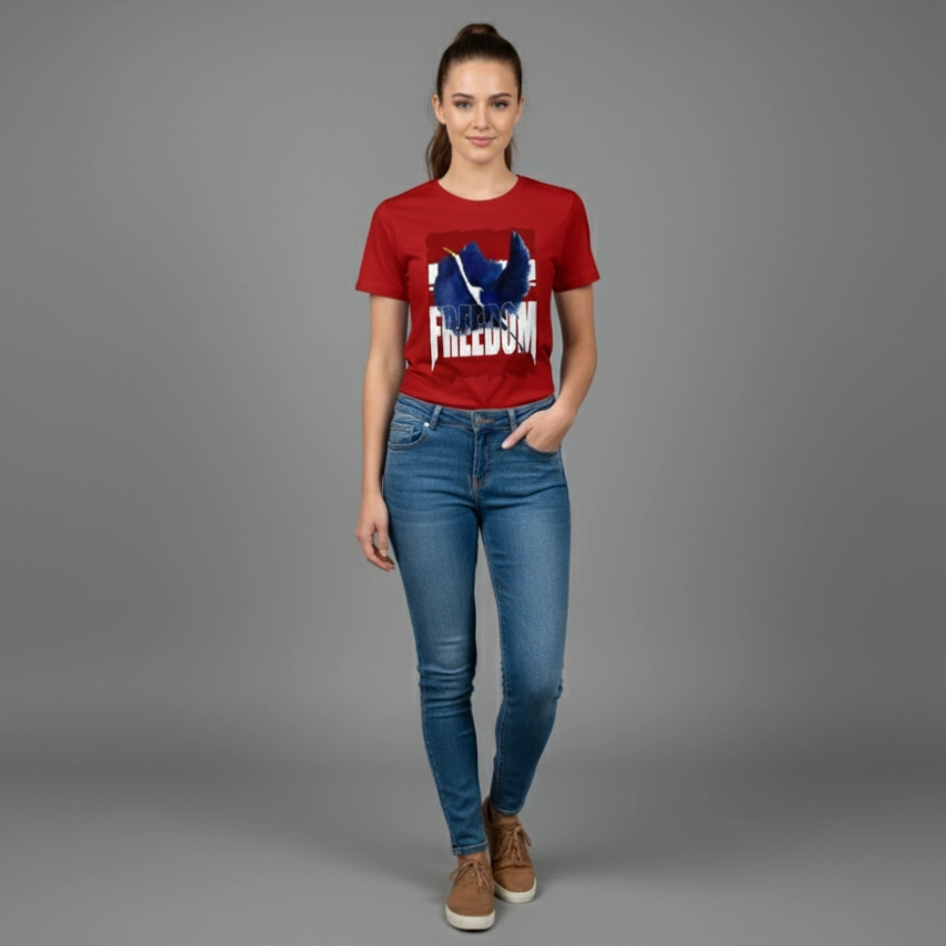 Flying Heron Women Regular Fit T-Shirt